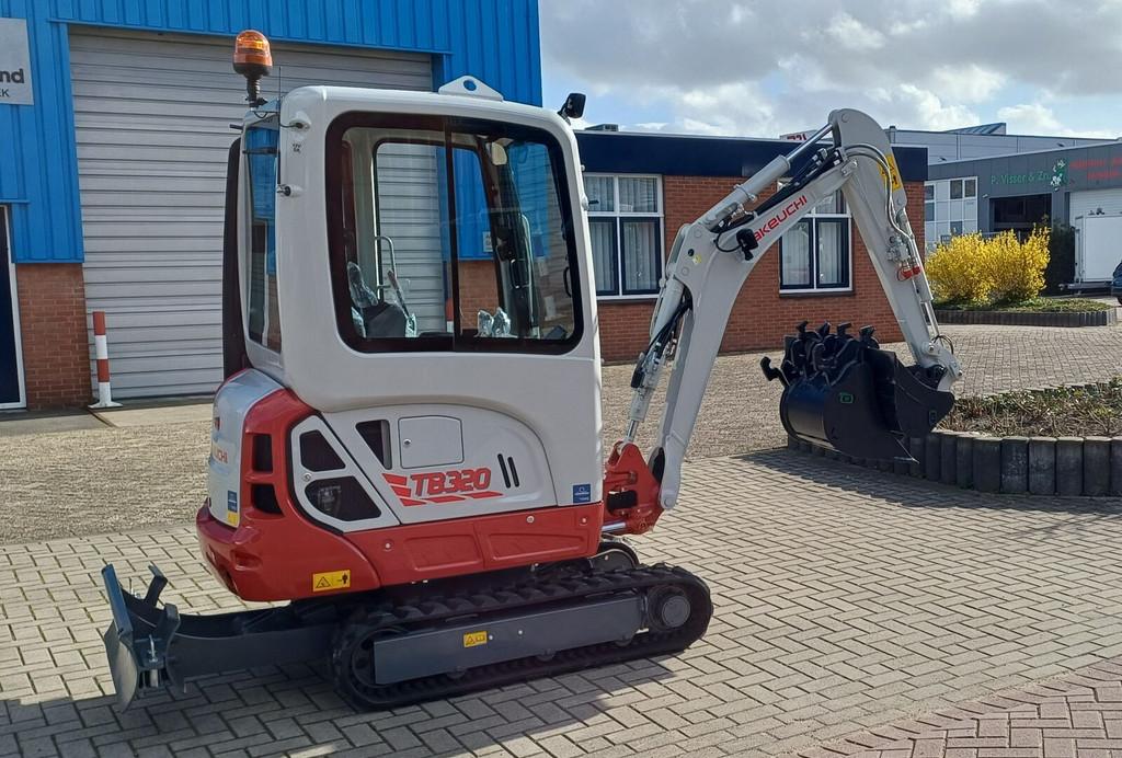 Takeuchi TB320 mini excavator, Graafmachine