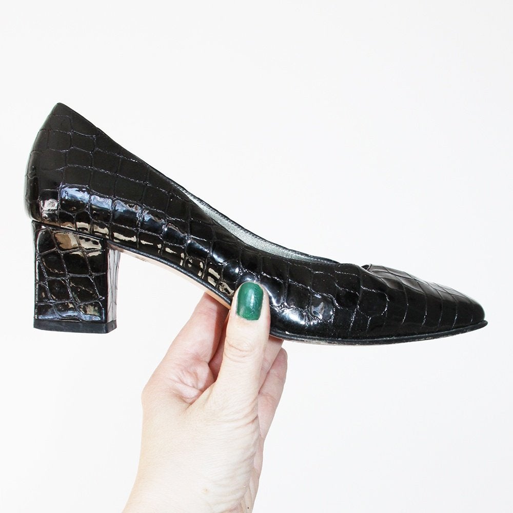Prachtige Lakleren Peter Kaiser Pumps s17 (Maat 6/39) € 60,-, Kleding | Dames, Schoenen, Peter Kaiser, Pumps, Zwart, Ophalen of Verzenden