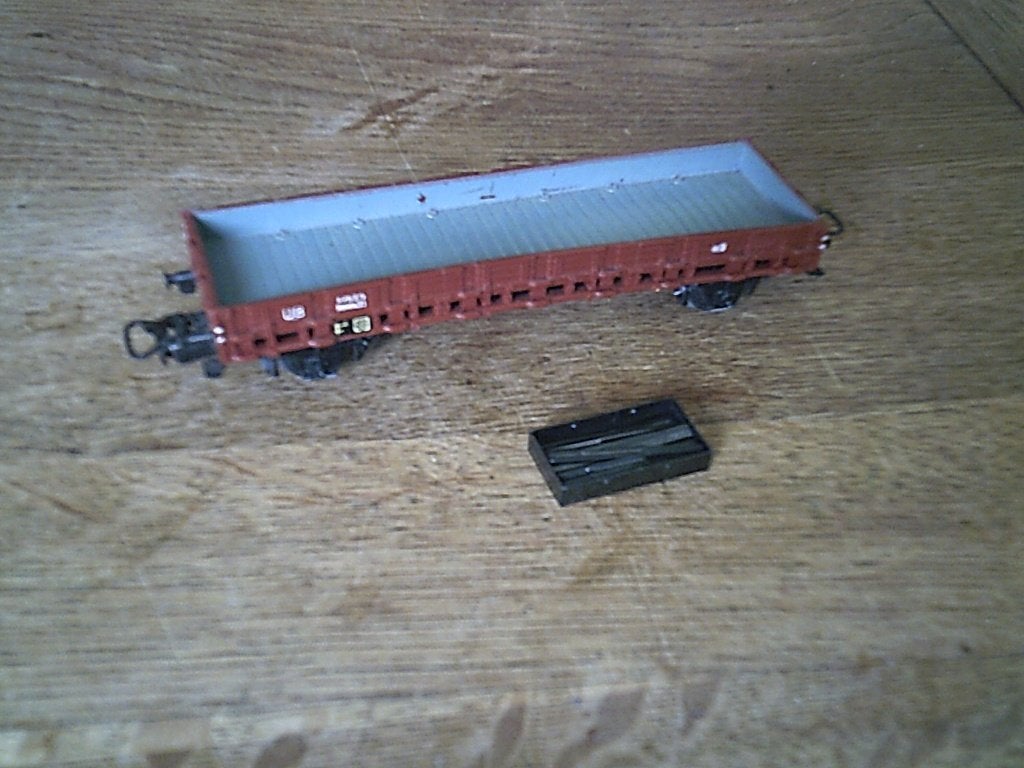 Marklin HO Rongenwagon met rongenbak en 22 rongen nr. 4607, Wisselstroom, Gebruikt, Wagon, Ophalen of Verzenden