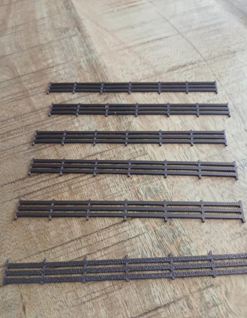 Hekwerk met planken h0, Hobby en Vrije tijd, Modeltreinen | H0, Verzenden