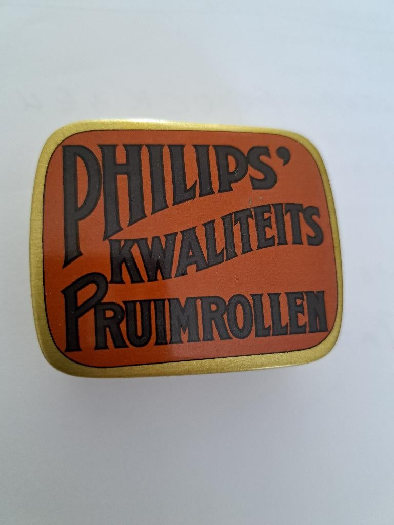 Te koop blik Philips kwaliteits Pruimrollen, Ophalen