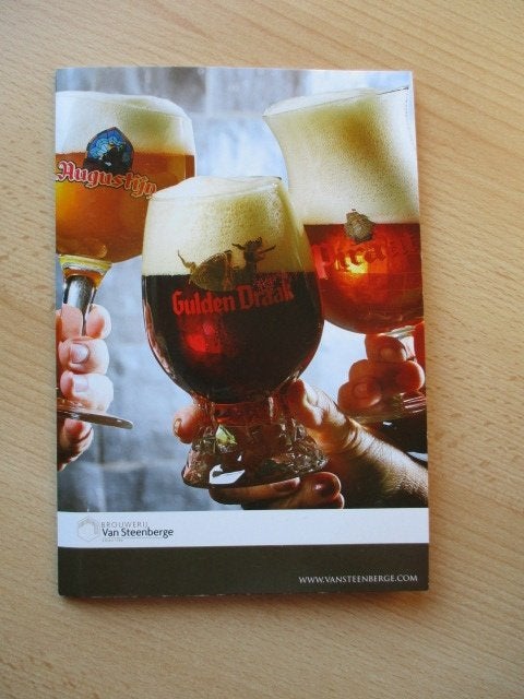 Brouwerij Van Steenberge promotiekaarten Gulden Draak, Verzamelen, Ophalen of Verzenden, Zo goed als nieuw, Reclamebord