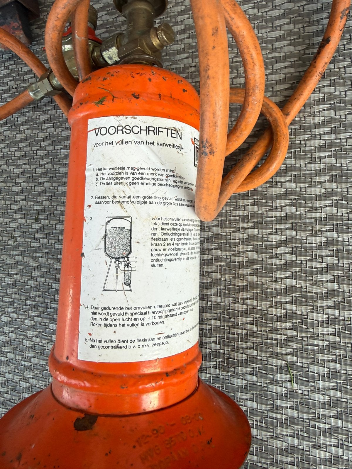 Te koop karweifles met soldeerbout en reduceer, Ophalen, Gebruikt, Overige typen