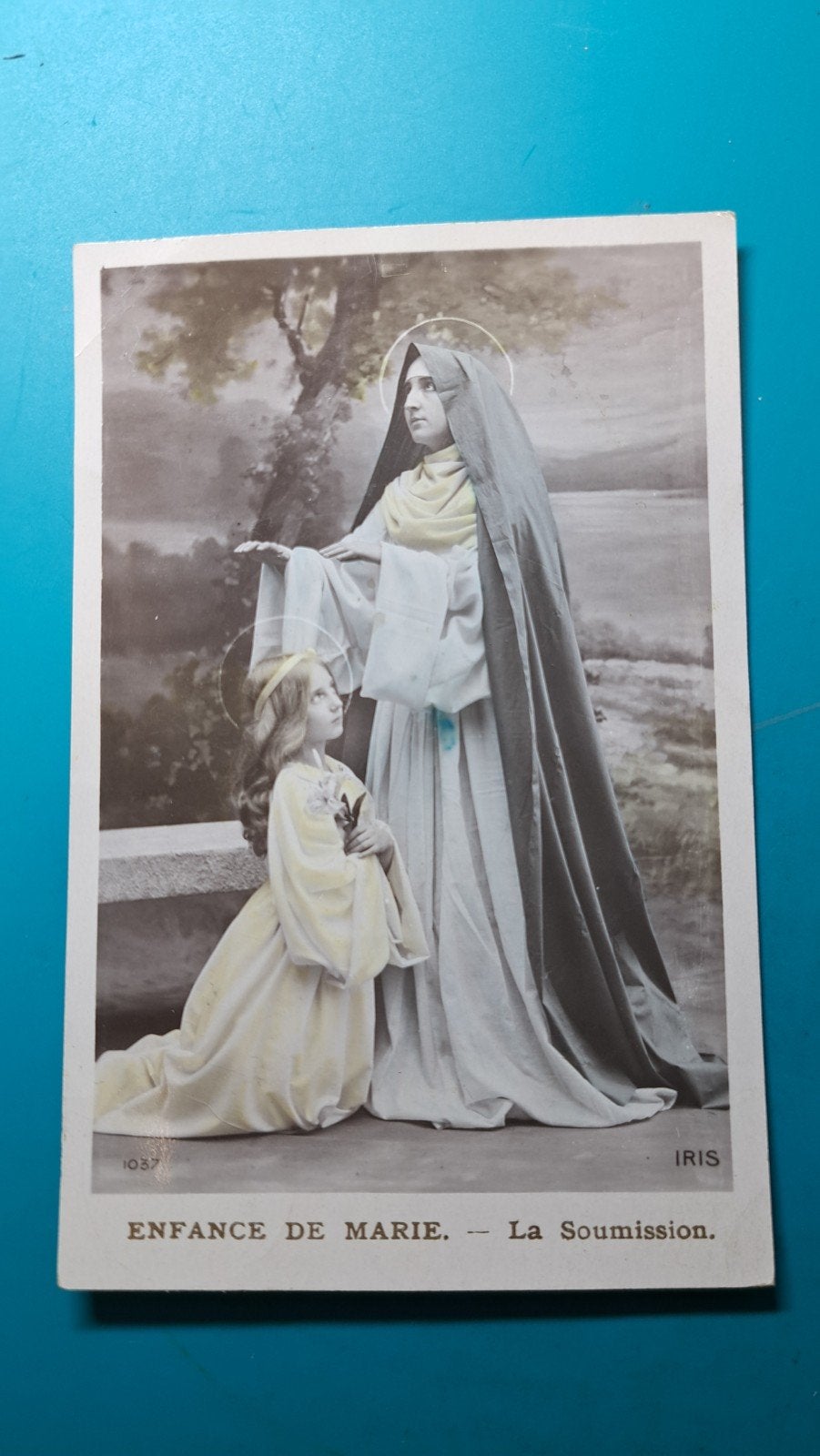De jeugd van Maria , de onderwerping , religie, 1911, Ophalen of Verzenden, Voor 1920, Gelopen