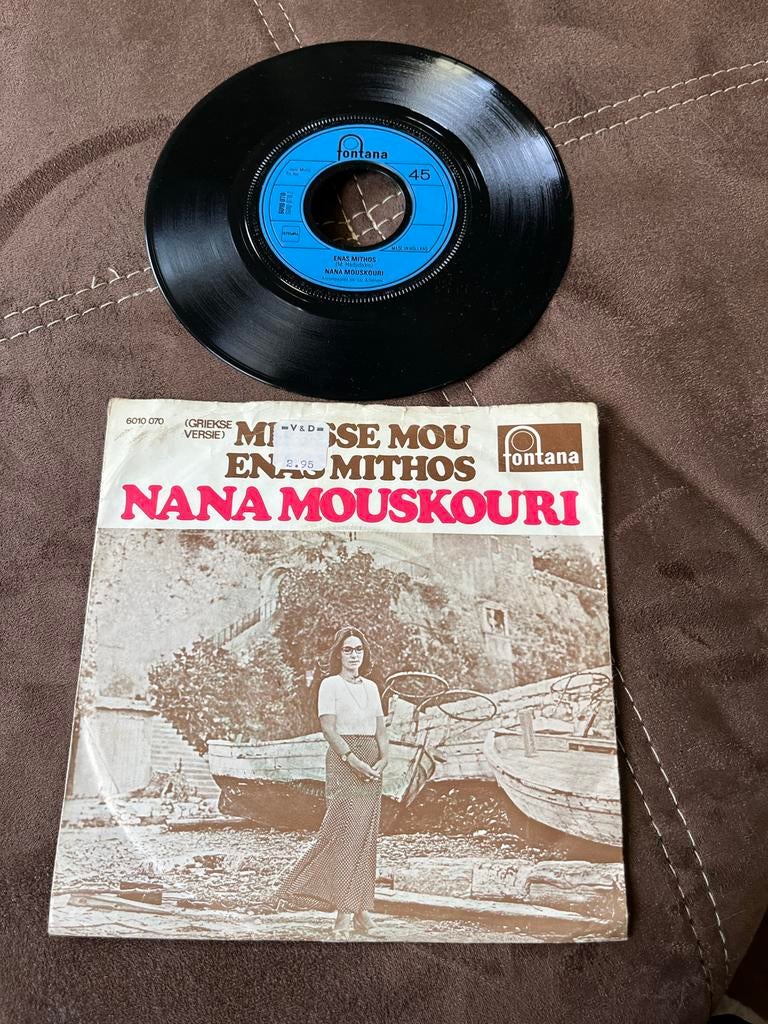 Nana Mouskouri - Milisse Mou (Griekse Versie) Single, Gebruikt, Wereldmuziek, 7 inch, Single