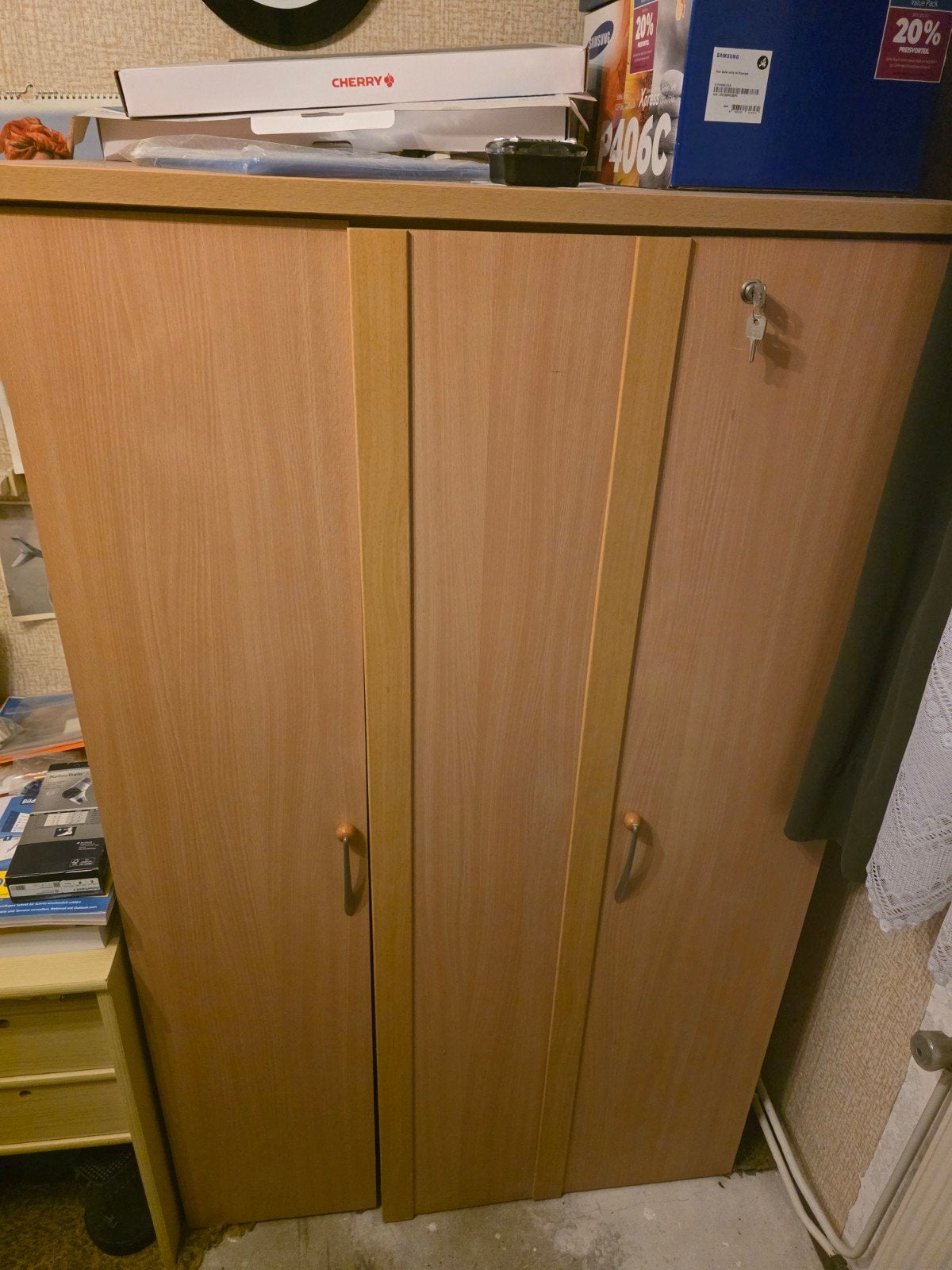 Afsluitbare computerkast met sleutels, gedemonteerd, Huis en Inrichting, Kasten | Kledingkasten, Gebruikt, 100 tot 150 cm, 25 tot 50 cm
