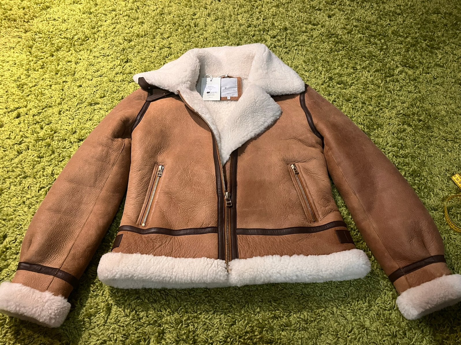 Prachtige echt lammy coat S, nieuw!, Ophalen of Verzenden, Nieuw, Maat 36 (S), Bruin