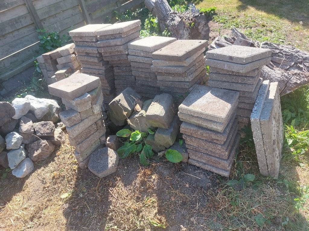 Gebruikte terrastegels | tuintegels | 93+ stuks | SPOED!!, Ophalen, Gebruikt, 5 tot 10 m², Beton