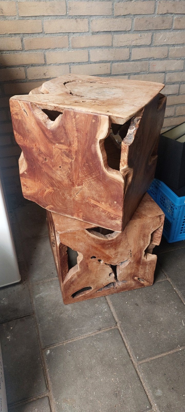 houten bijzettafels, Ophalen, Rechthoekig, Minder dan 55 cm, 45 tot 60 cm