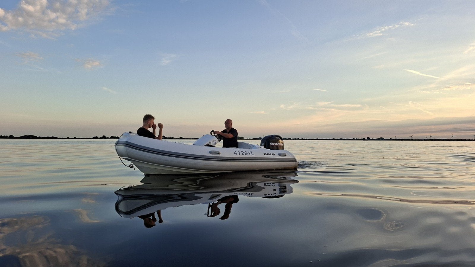 Super set, Brig Eagle 380 + 50pk Mercury 4 takt + trailer, Navigatieverlichting, Brig, Zo goed als nieuw, 50 pk