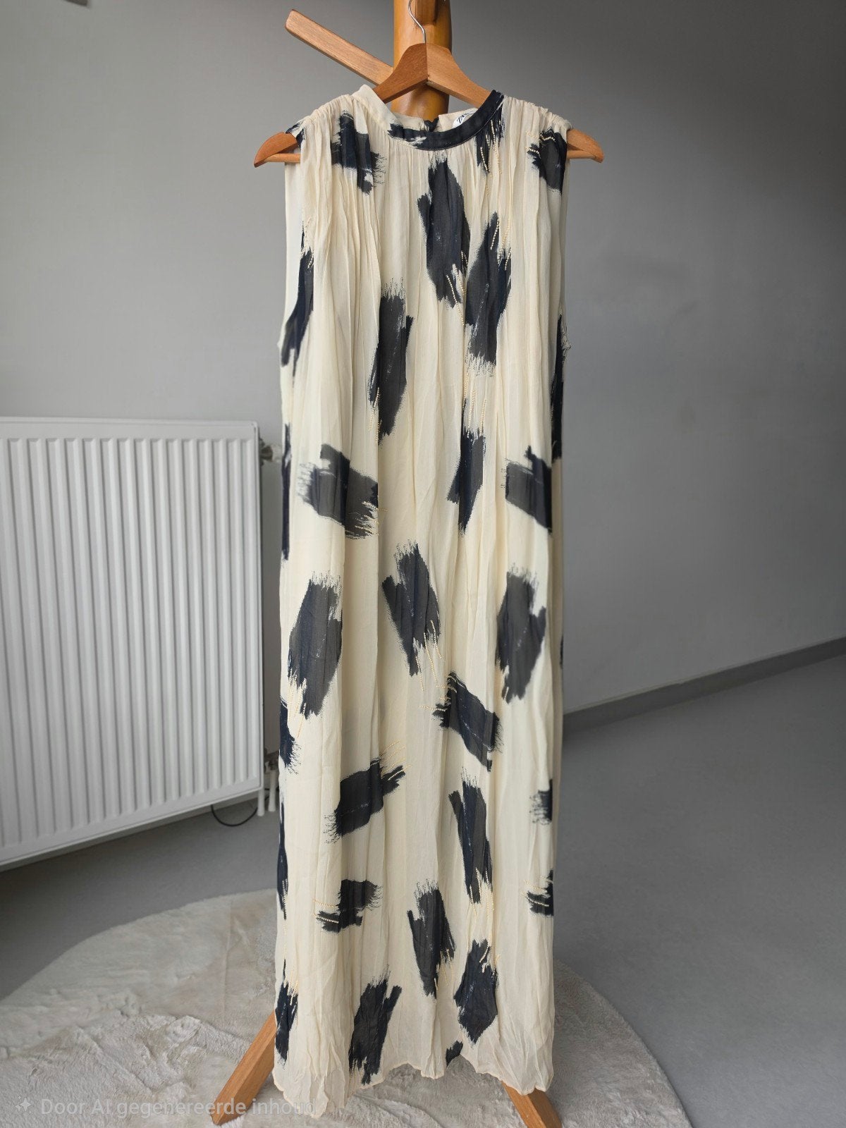 Zara Maxi Jurk met Abstracte Print, Kleding | Dames, Maat 42/44 (L), Ophalen of Verzenden, Zo goed als nieuw, Onder de knie