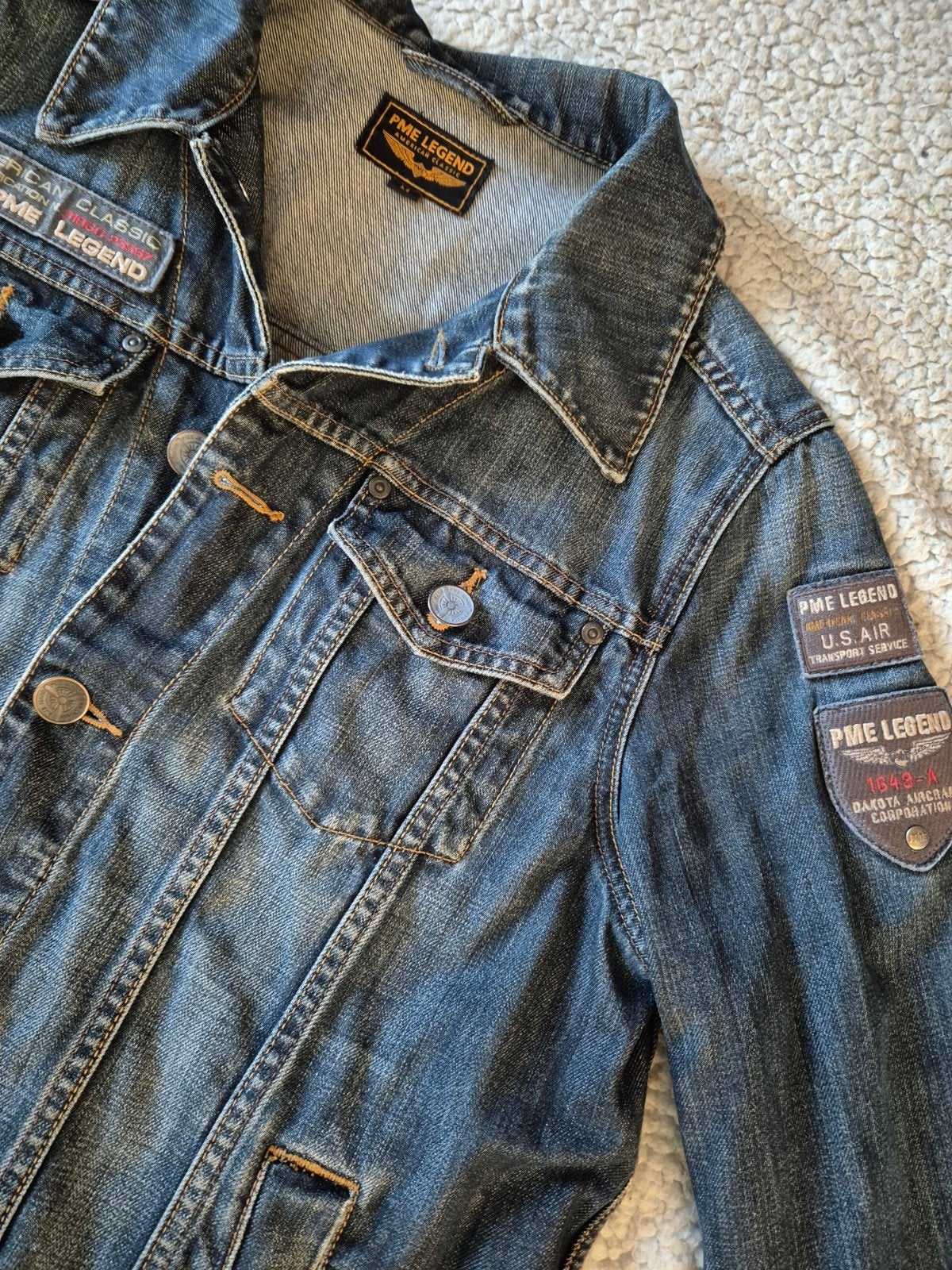 Pme Legend Pall Mall jeans Spijkerjas Spijkerjack maat M, ., Zo goed als nieuw, PME Legend, .