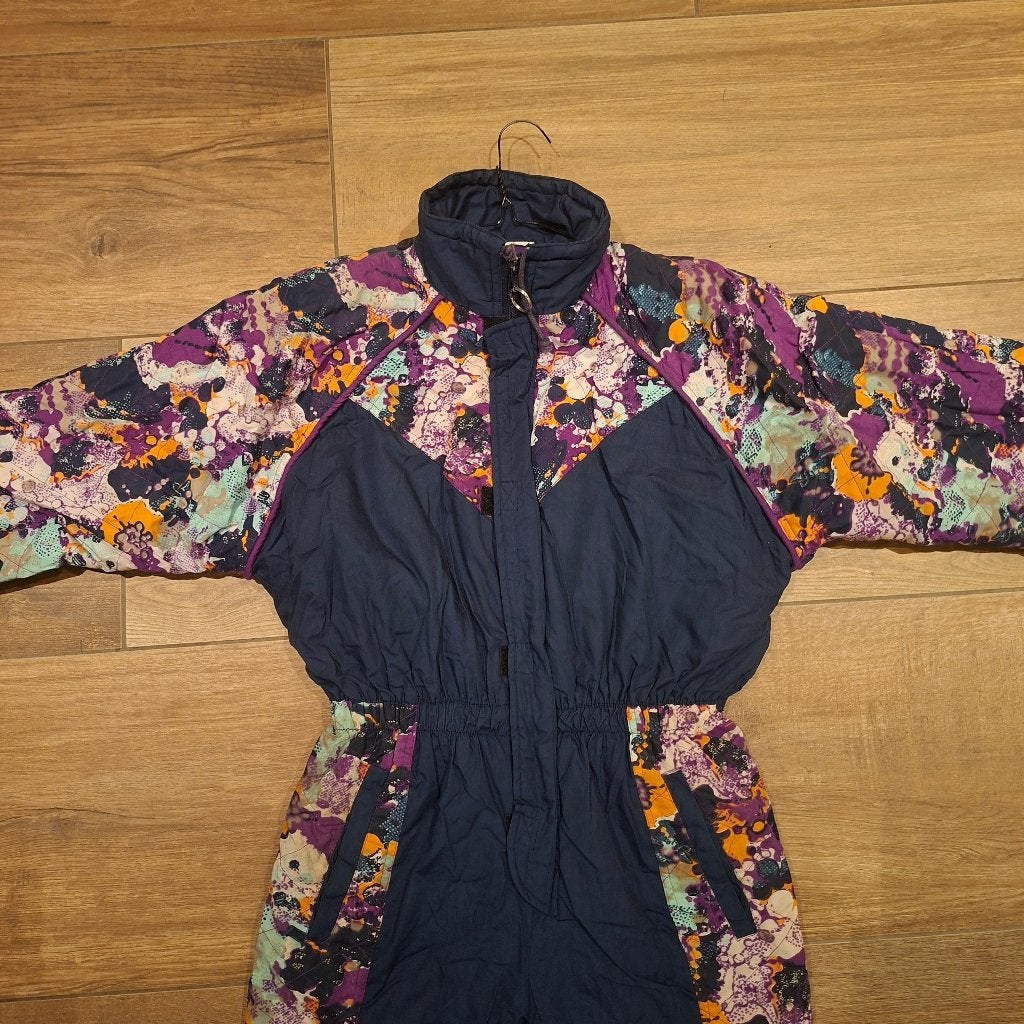 Vintage / retro 90s fout skipak maat S, Kleding | Dames, Ophalen of Verzenden, Gedragen, Maat 38/40 (M), Pak