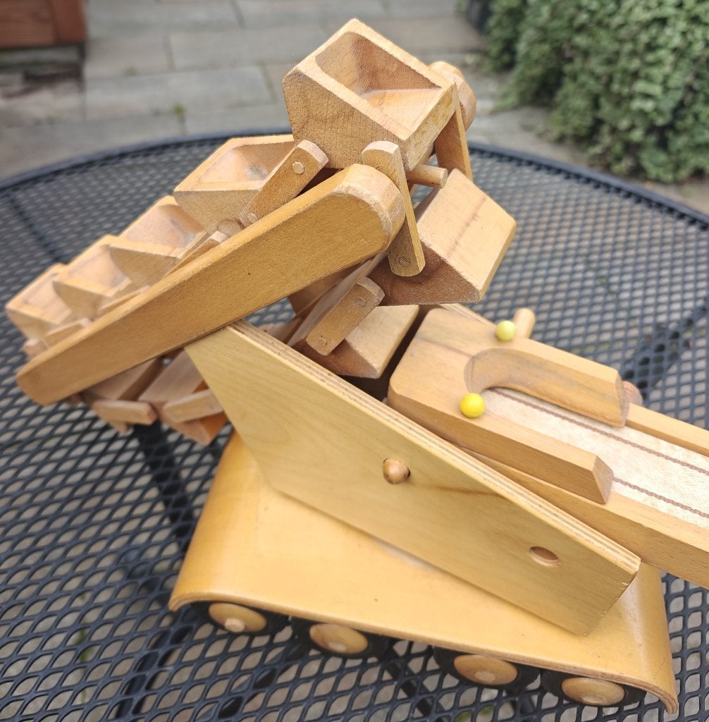 Friedrich Fröbel Werdau vintage houten speelgoed (2 stuks), Ophalen of Verzenden, Gebruikt, Overige typen
