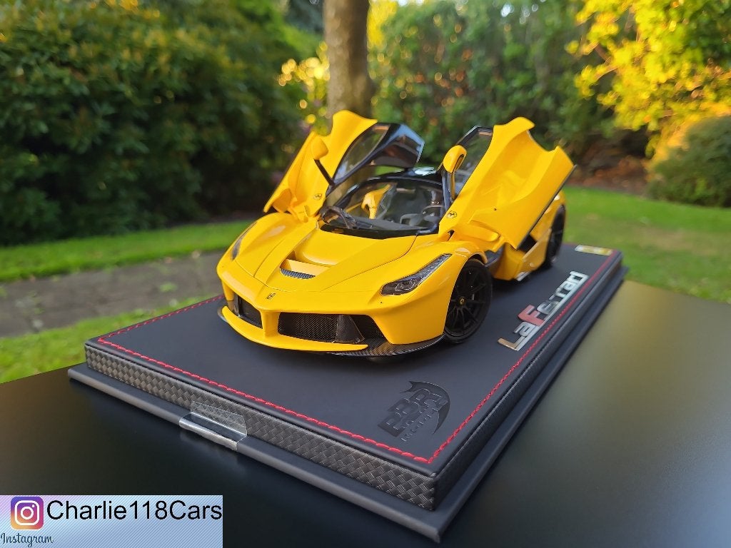 BBR 1/18 Ferrari LaFerrari Giallo Modena black FXX-K wheels, Ophalen of Verzenden, Nieuw, Overige merken