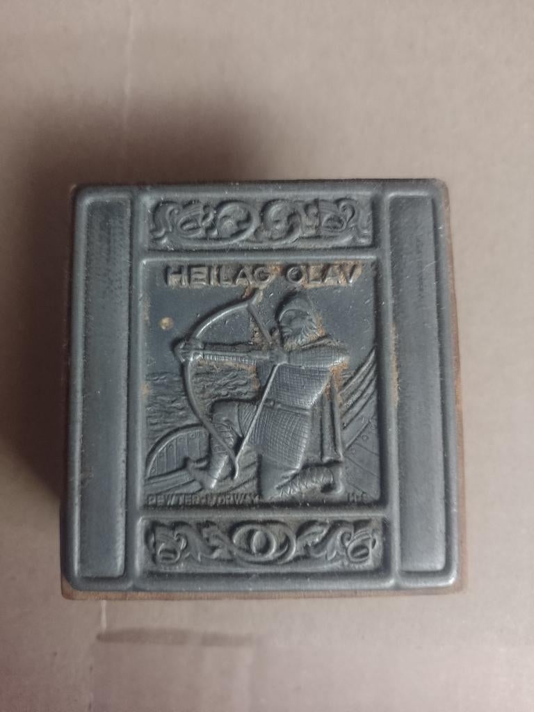 Heilige Olav lucifershouder., Antiek en Kunst, Ophalen of Verzenden