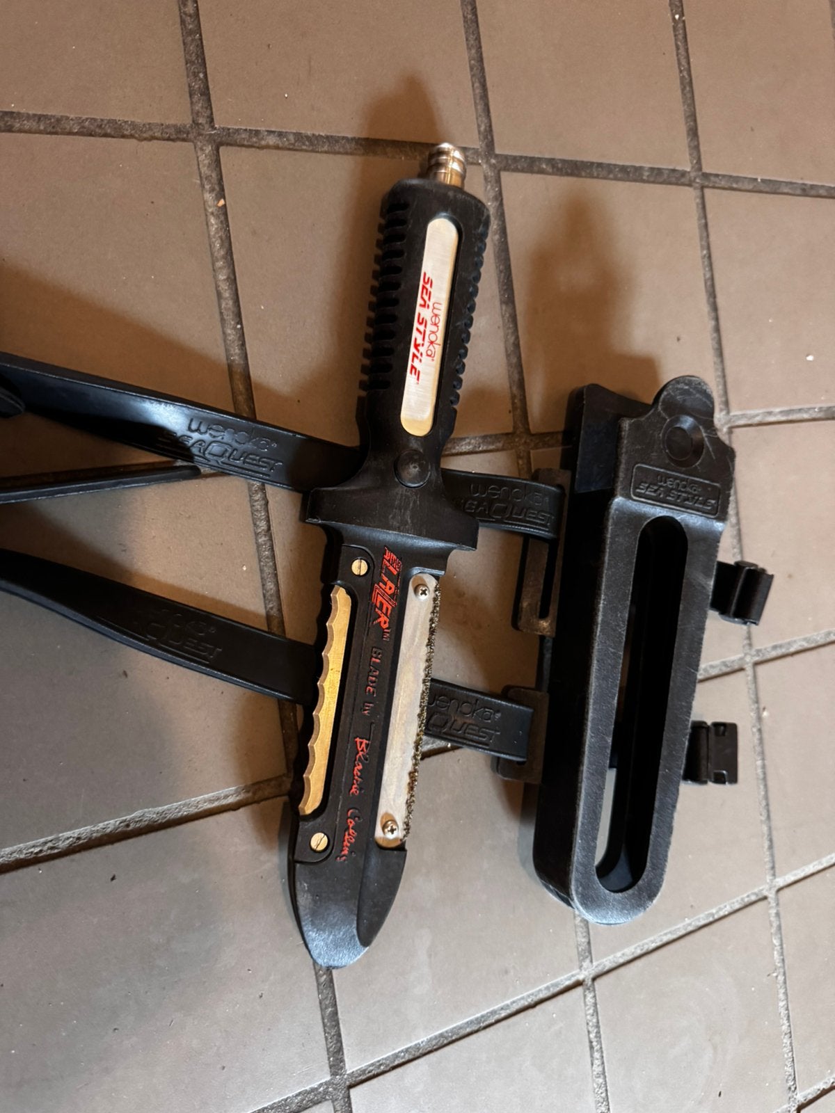 Duikmes met houder, Watersport en Boten, Ophalen of Verzenden, Gebruikt