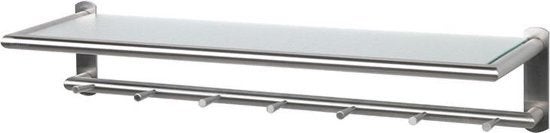 Bony Design Wandkapstok met Matglas Inlegplank, Huis en Inrichting, Woonaccessoires | Kapstokken, Minder dan 100 cm, Ophalen, Wandkapstok
