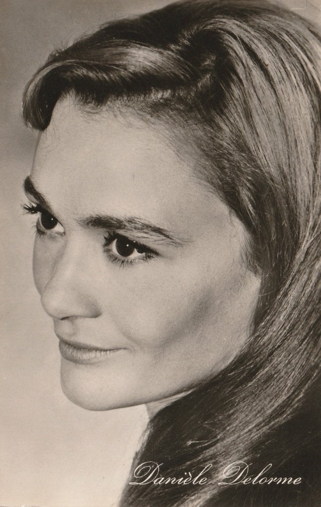 Oude Kaart Danièle Delorme, Verzenden, Zo goed als nieuw, Film, Foto of Kaart