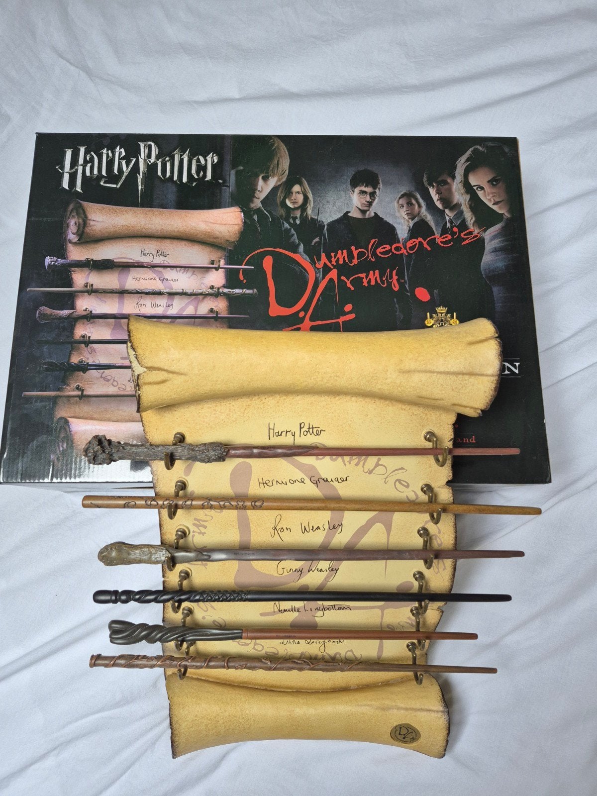 Harry Potter Toverstokken Collectie met Display, Ophalen, Zo goed als nieuw, Replica