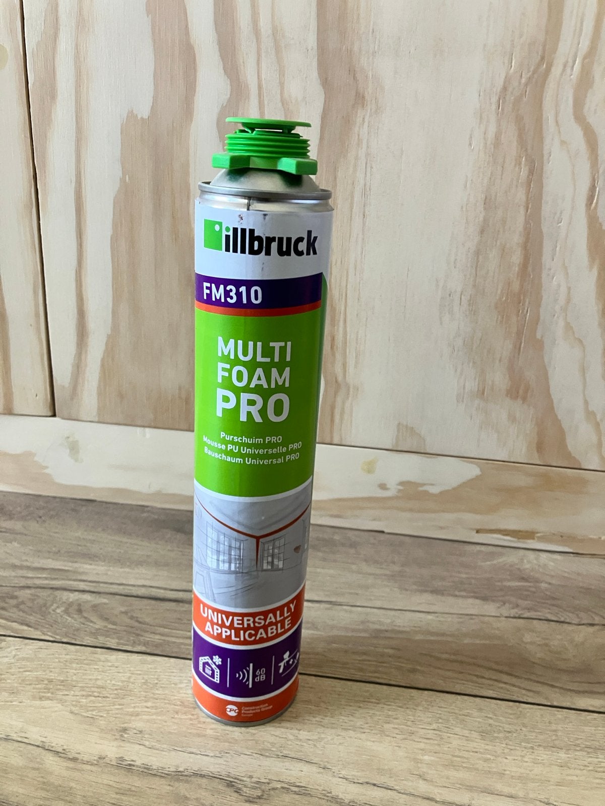 Illbruck FM310 Multi Foam Pro PUR-schuim met pistool, Nieuw, Hardschuim (Pir), Minder dan 5 m², Vloerisolatie