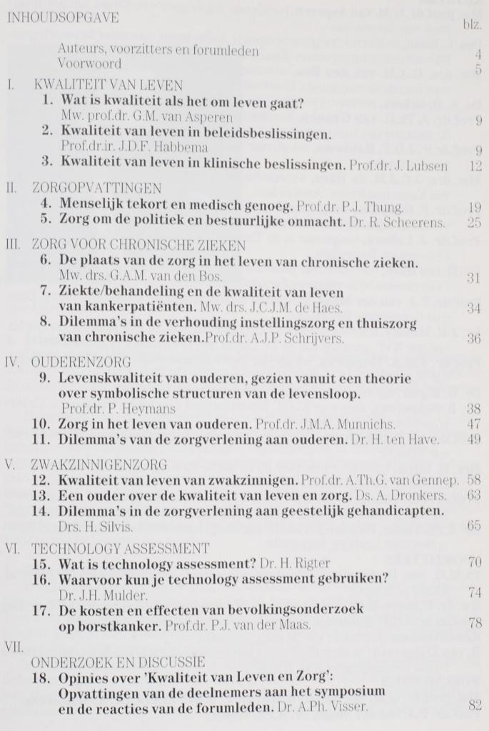 Kwaliteit van leven & zorg - Chronische zieken ouderenzorg, Boeken, Verzenden, Beta, Zo goed als nieuw, HBO