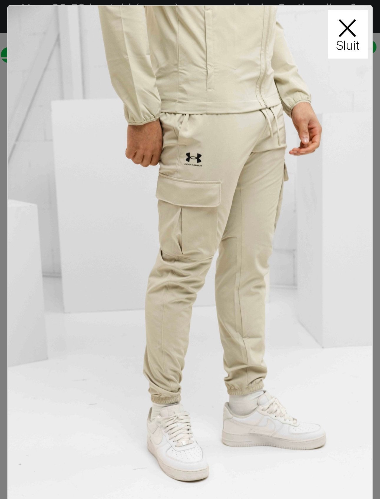 Under Armour, Kleding | Heren, Maat 48/50 (M), Beige, Overige typen, Nieuw