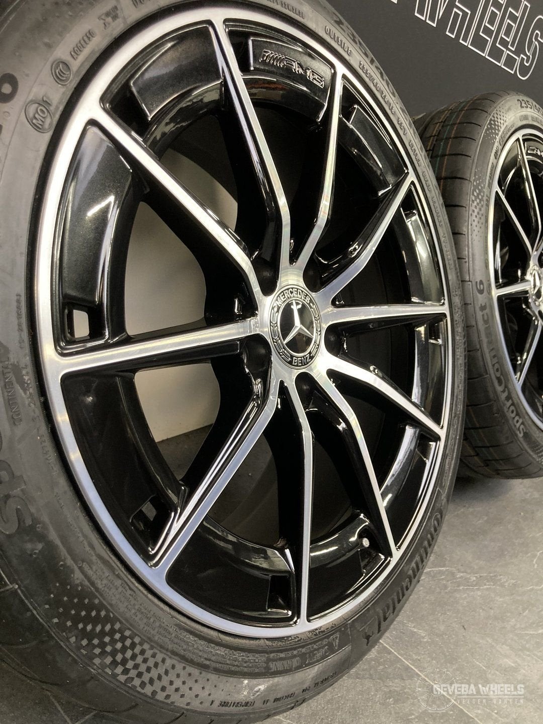 18” originele Mercedes CLA35 X118 AMG velgen + banden 5x112, 18 inch, Gebruikt, -, -