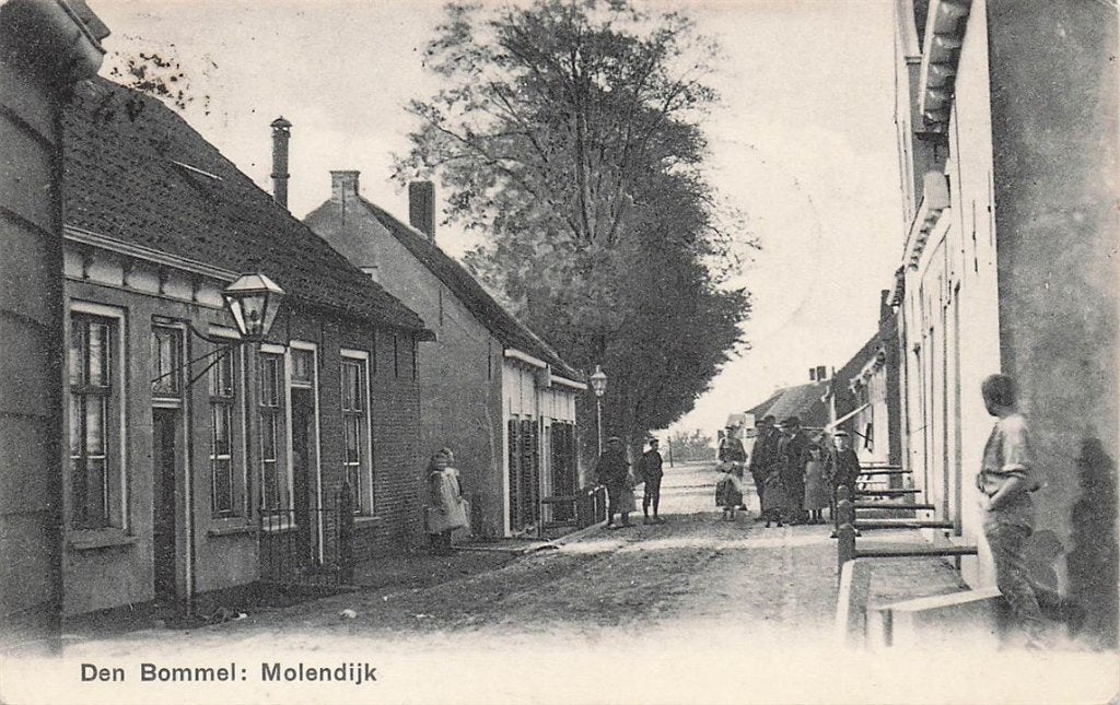 703-200-005 Den Bommel Molendijk, Verzamelen, Ansichtkaarten | Nederland, Zuid-Holland, Voor 1920, Verzenden
