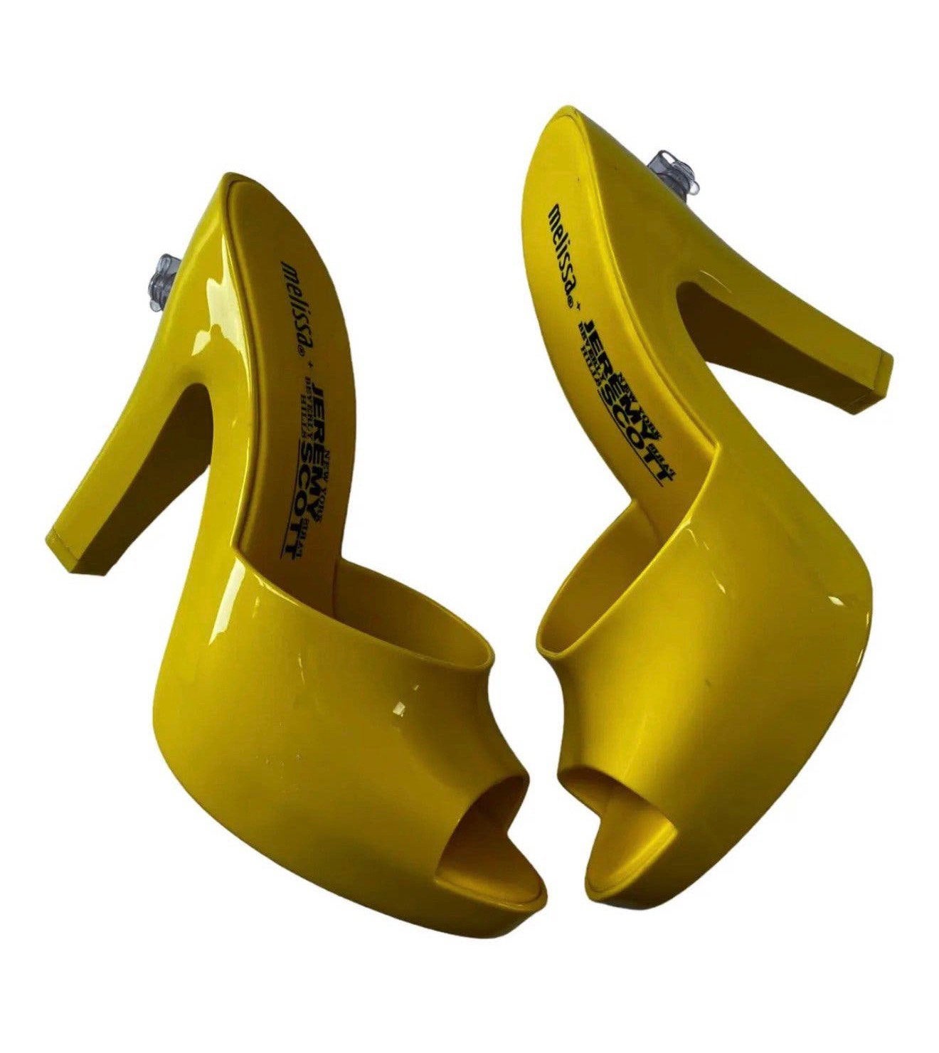 Jeremy Scott x Melissa Opblaasbare Gele hakken pumps 38, Pumps, P, Geel, P
