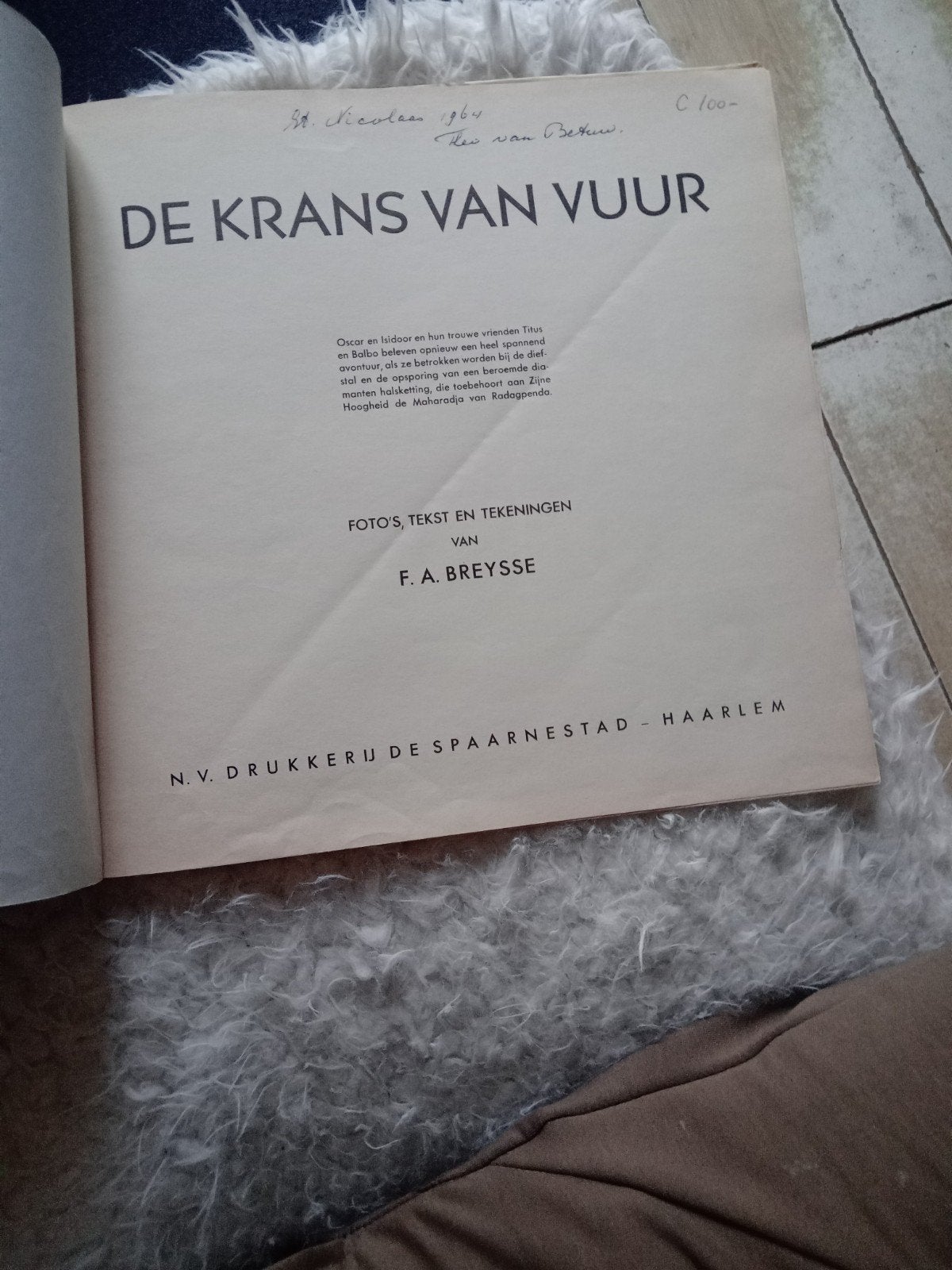 De Krans van Vuur - F.A. Breysse (1964), Gelezen, Eén stripboek, Ophalen of Verzenden, F.A. Breysse