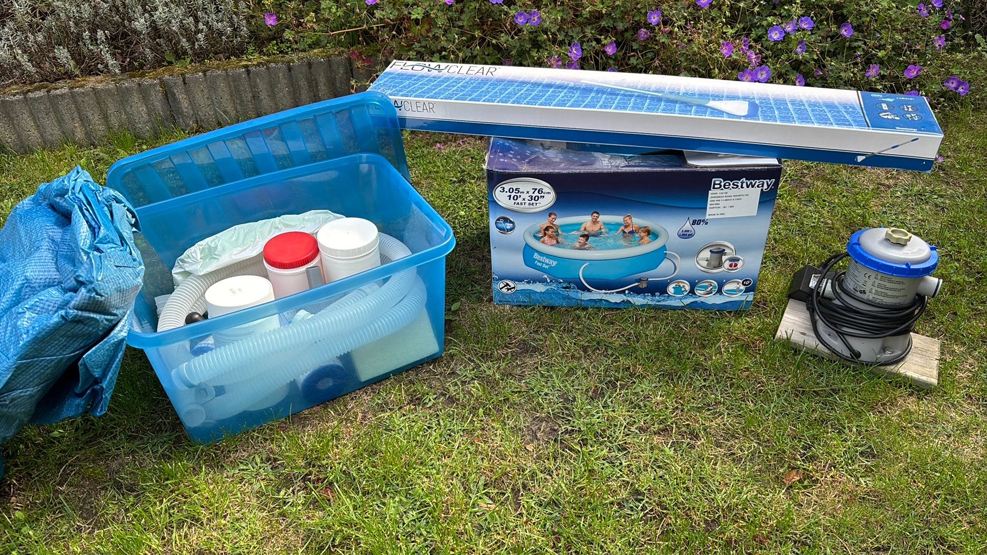 Zwembad 3m Bestway, Ophalen, Gebruikt, Rond, Opzetzwembad