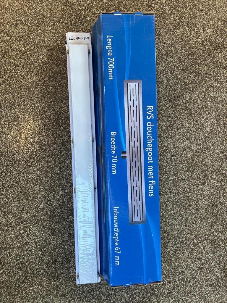 RVS douchegoot met flens 700mm, Ophalen, Nieuw, Rvs, Douche