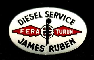 Diesel Service James Ruben- Fera Turijn speld, Verzamelen, Speldjes, Pins en Buttons, Verzenden, Nieuw, Transport, Speldje of Pin