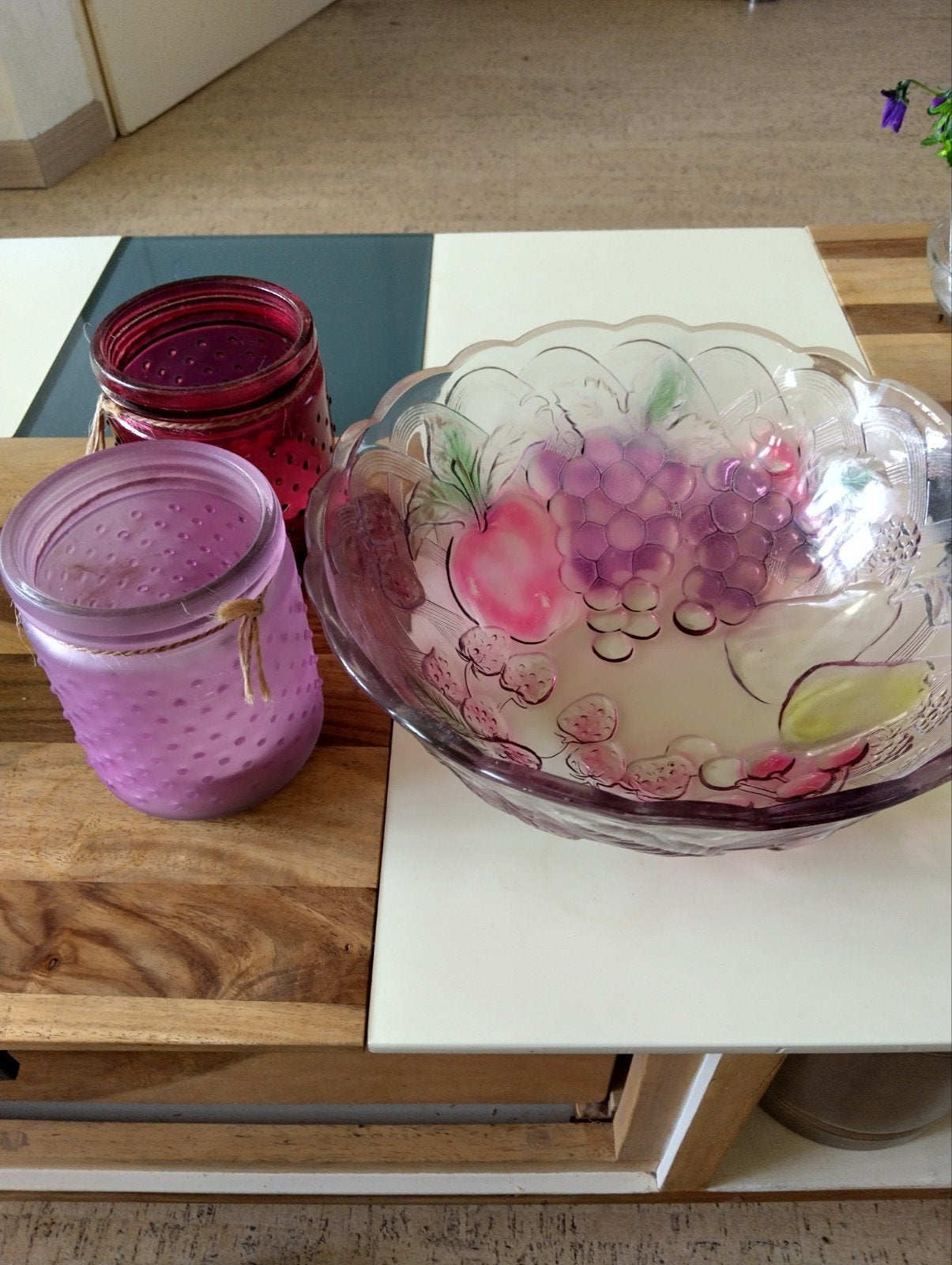 Fruitschaal of vruchtenbowl, Ophalen, Overige materialen, Zo goed als nieuw, Overige kleuren