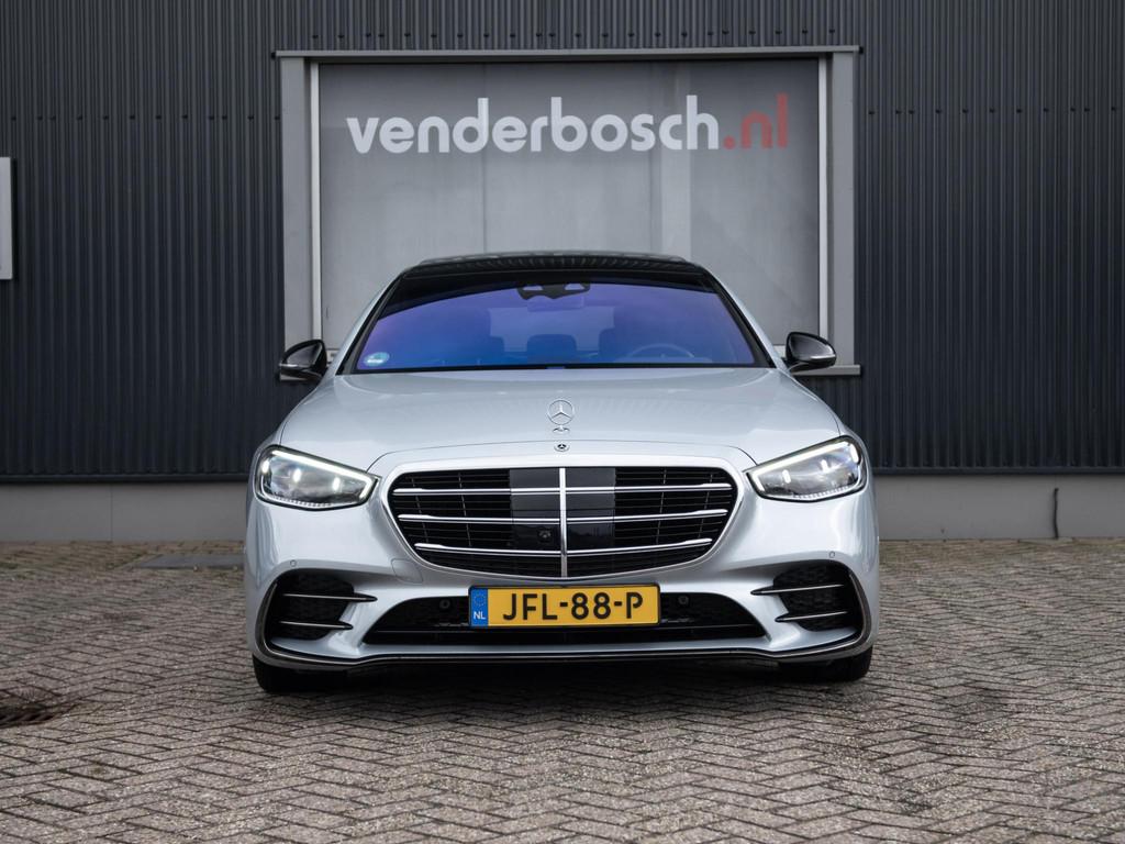 Mercedes S-klasse 580e Lang AMG Line Night | Pano | HUD | Bu, Achterwielaandrijving, Gebruikt, 167 km/l, Bedrijf
