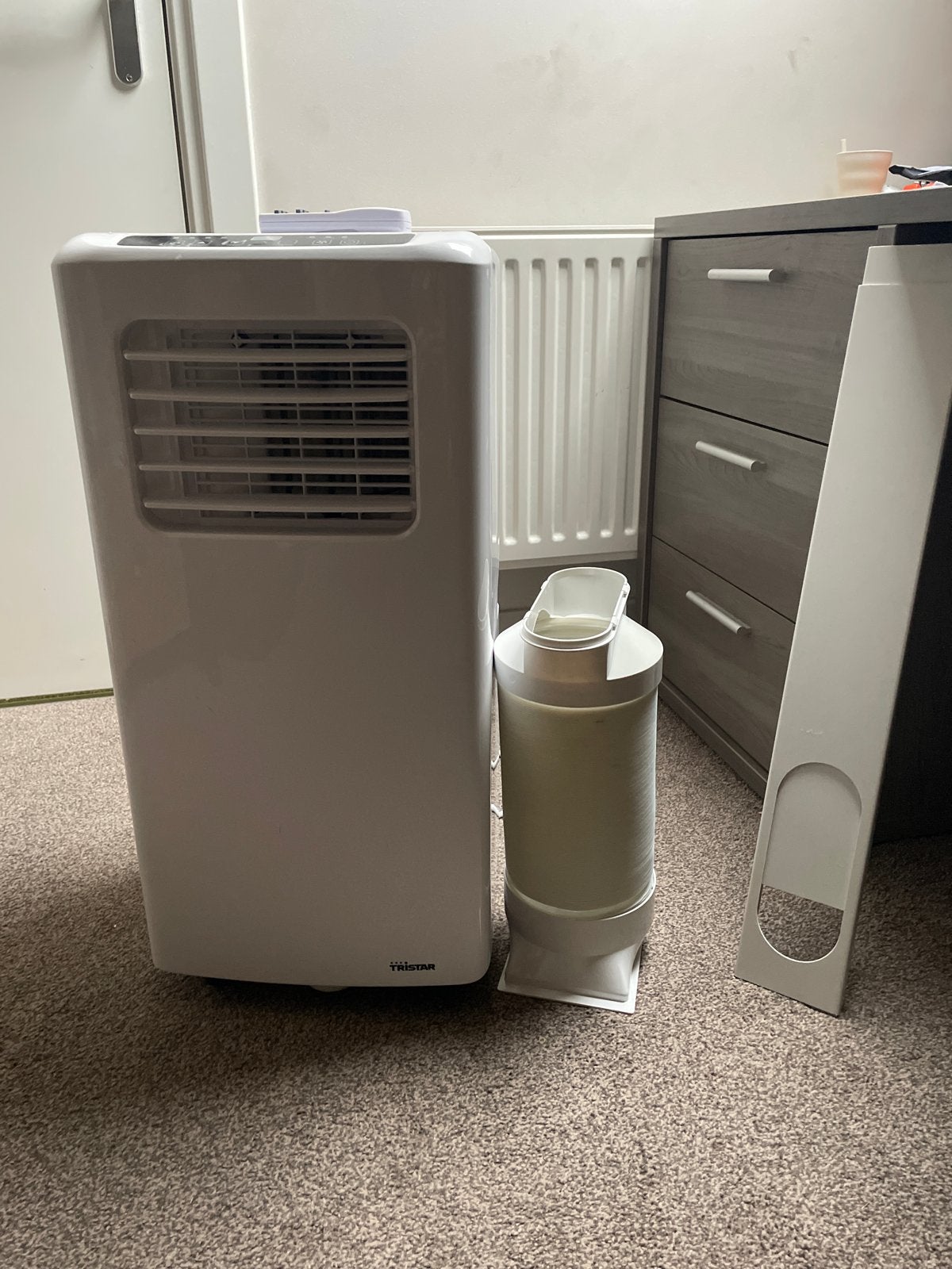 Tristar Mobiele Airco met Afstandsbediening en Accessoires, Ophalen, Gebruikt, Minder dan 60 m³, 3 snelheden of meer