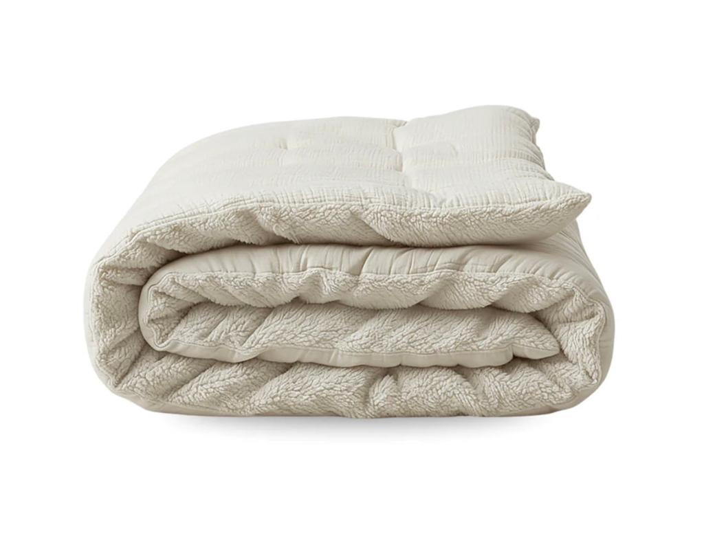 Zelesta Teddy Mousseline Dekbed Nieuw 140x200cm Beige, Eenpersoons, Beige, Nieuw, Ophalen of Verzenden