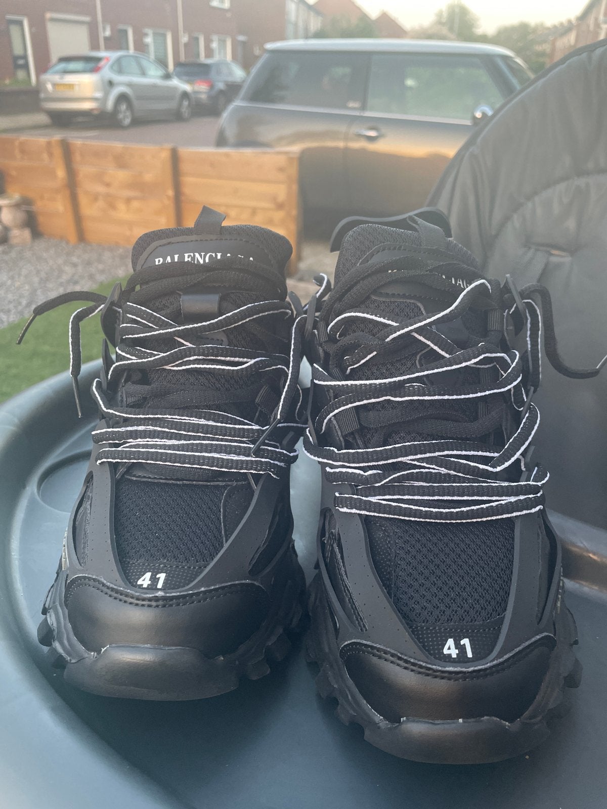 Balenciaga Track Sneakers Zwart Maat 41, Ophalen of Verzenden, Zo goed als nieuw, Zwart, Sneakers of Gympen