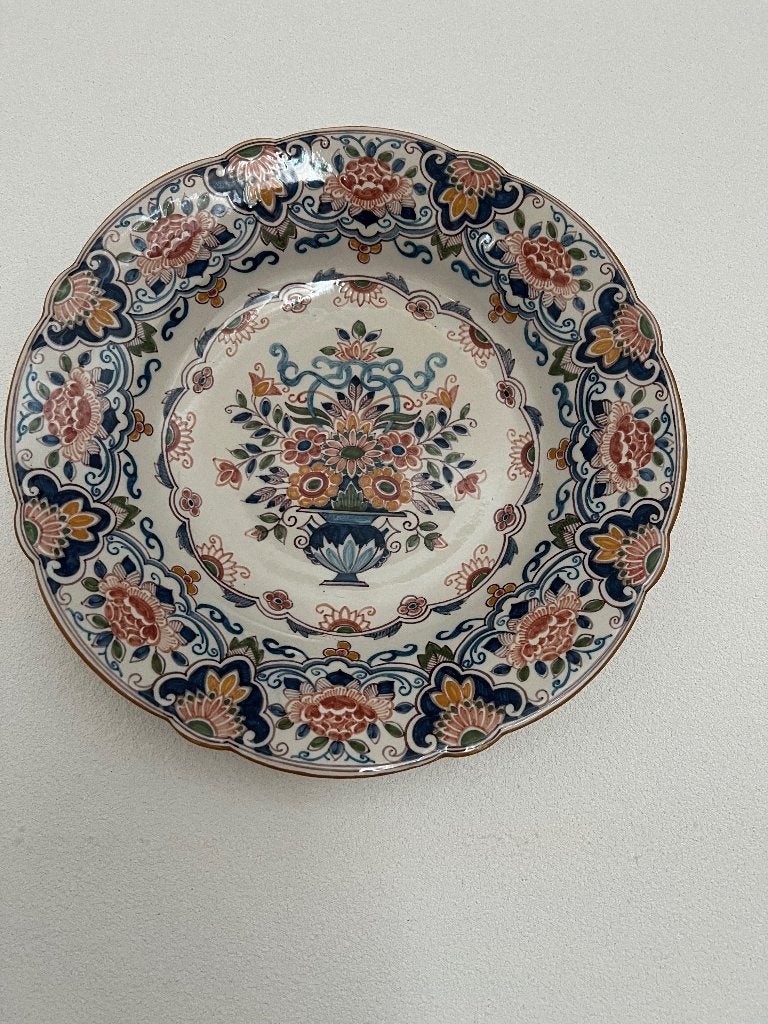 Wandborden Makkumer Aardewerk Kon. Tichelaar 33 cm., Ophalen, Zo goed als nieuw, Overige typen