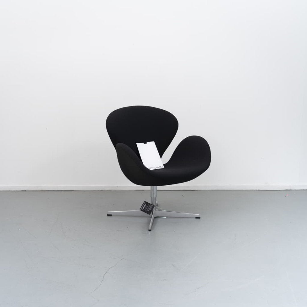 Fritz Hansen Swan Chair Stoel Zwart Stof, Niet ingevuld, Nieuw, Niet ingevuld, Niet ingevuld