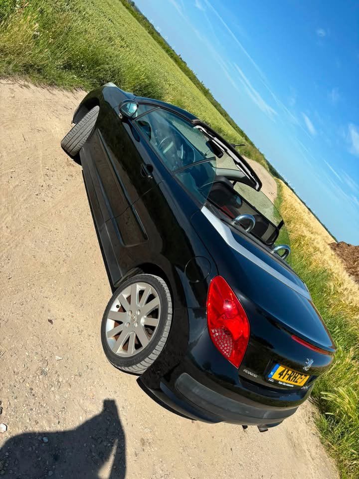 Peugeot 207 1.6 16V CC 88KW 2008 Zwart, Voorwielaandrijving, 15 km/l, 4 cilinders, Cabriolet