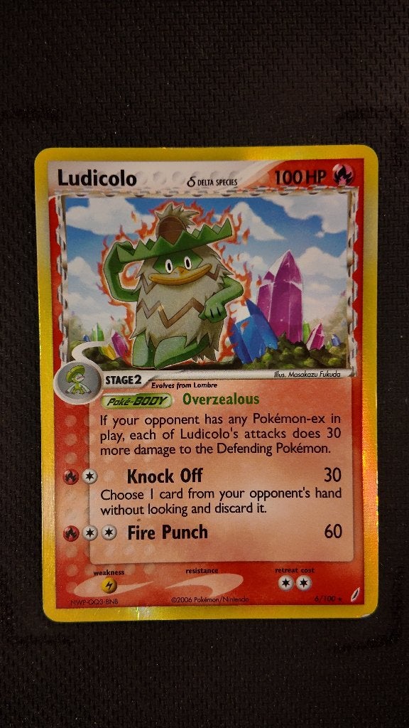 Ludicolo δ 3 6 Crystal Guardians | Pokemon kaart, Ophalen, Zo goed als nieuw, Losse kaart, Foil