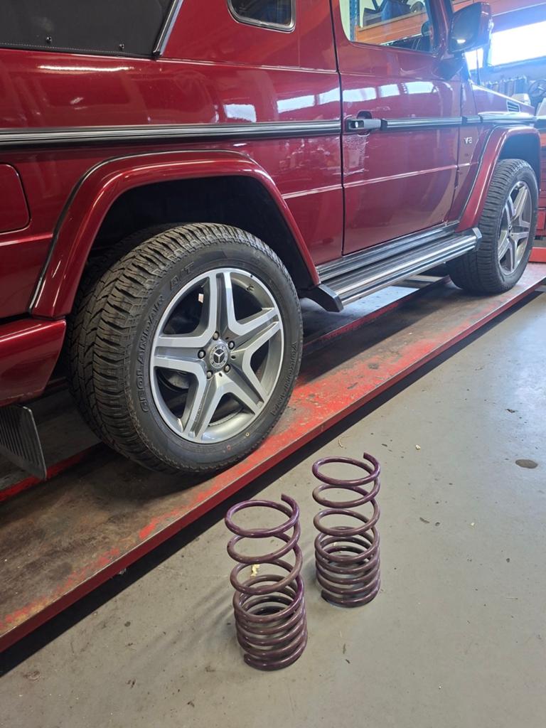 Mercedes G-klasse progressieve verlaagde achter veren set, Mercedes-Benz, Info@g-wagen.nl, Ophalen of Verzenden, Stuttgart