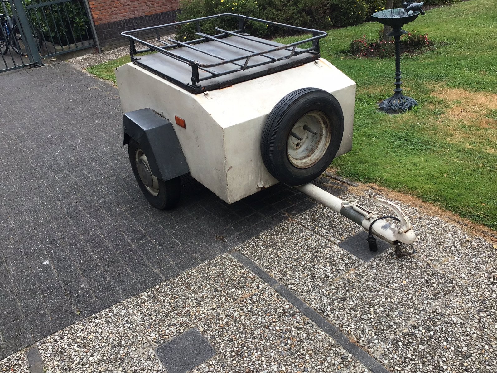 Bagage wagentje incl. Imperiaal en reserve wiel, Caravans en Kamperen, Kampeeraccessoires, Gebruikt, Ophalen