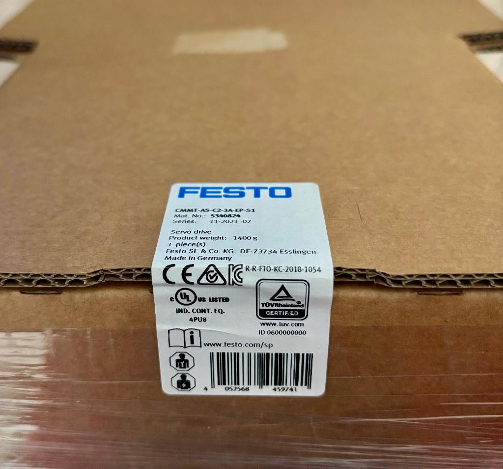 FESTO - Servo Drive - CMMT-AS-C2-3A-EP-S1 - 5340824, Nieuw, Www.festo.com, Www.festo.com, Www.festo.com