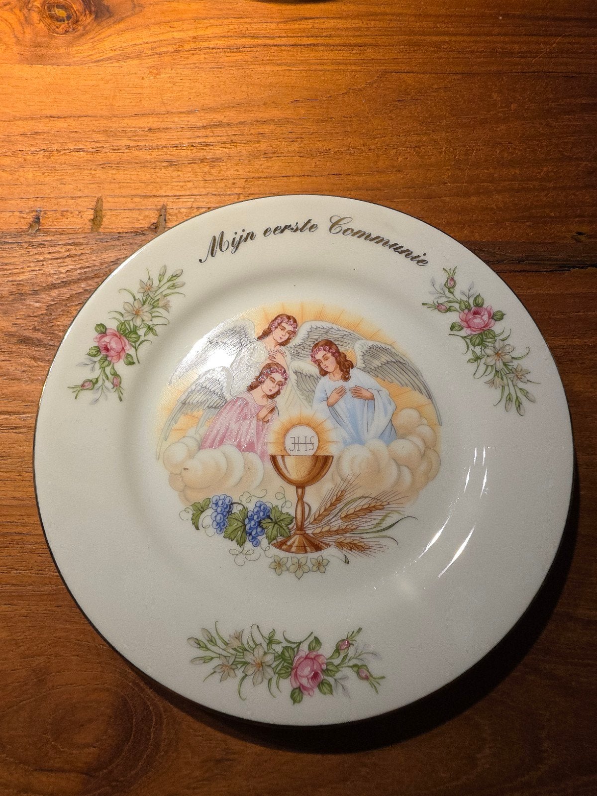 Vintage Communie Servies - Kop, Schotel & Bord, Ophalen of Verzenden