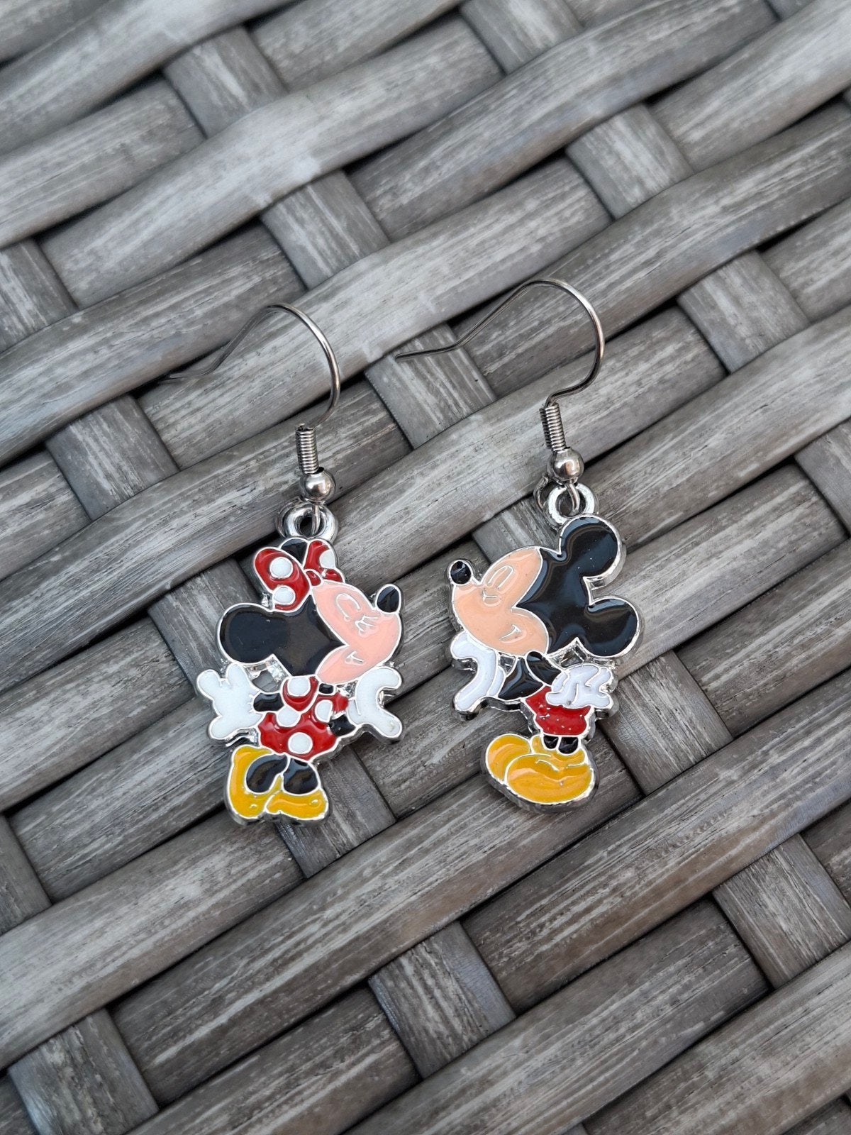 Oorbellen Mickey Mouse Minnie Mouse, Sieraden, Tassen en Uiterlijk, Oorbellen, Ophalen of Verzenden, Nieuw, Overige materialen