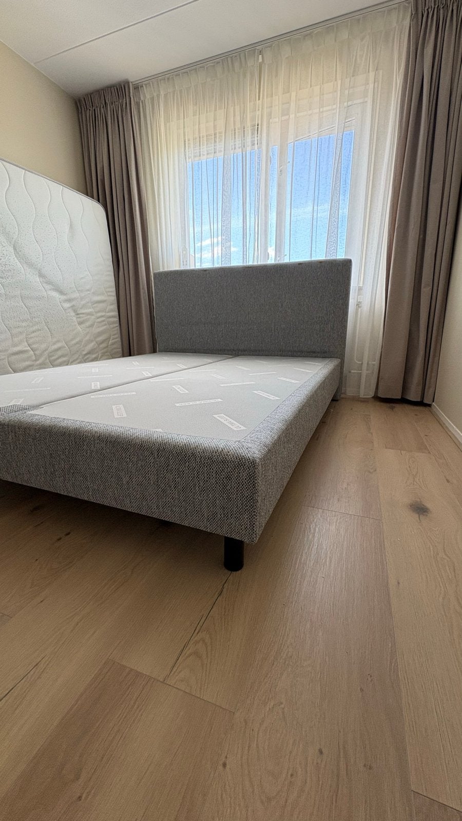 Tweepersoons boxspring 160 x 200, Huis en Inrichting, Ophalen, Gebruikt, Tweepersoons, 200 cm