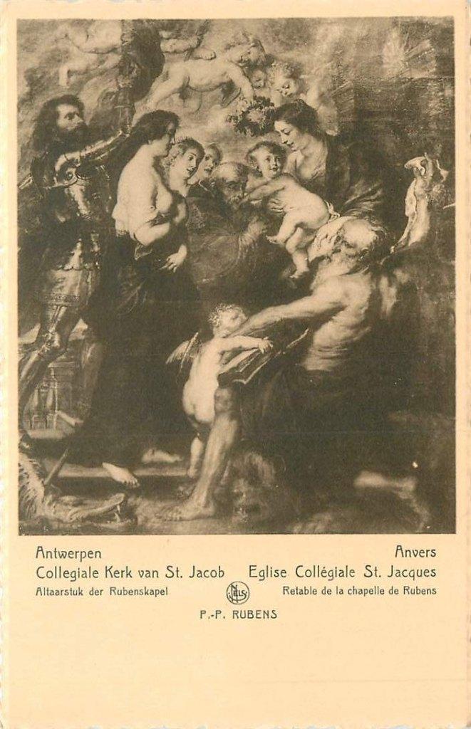 381-223-025 Antwerpen Collegiale Kerk van St. Jacob, Verzenden, Voor 1920, Overig Europa